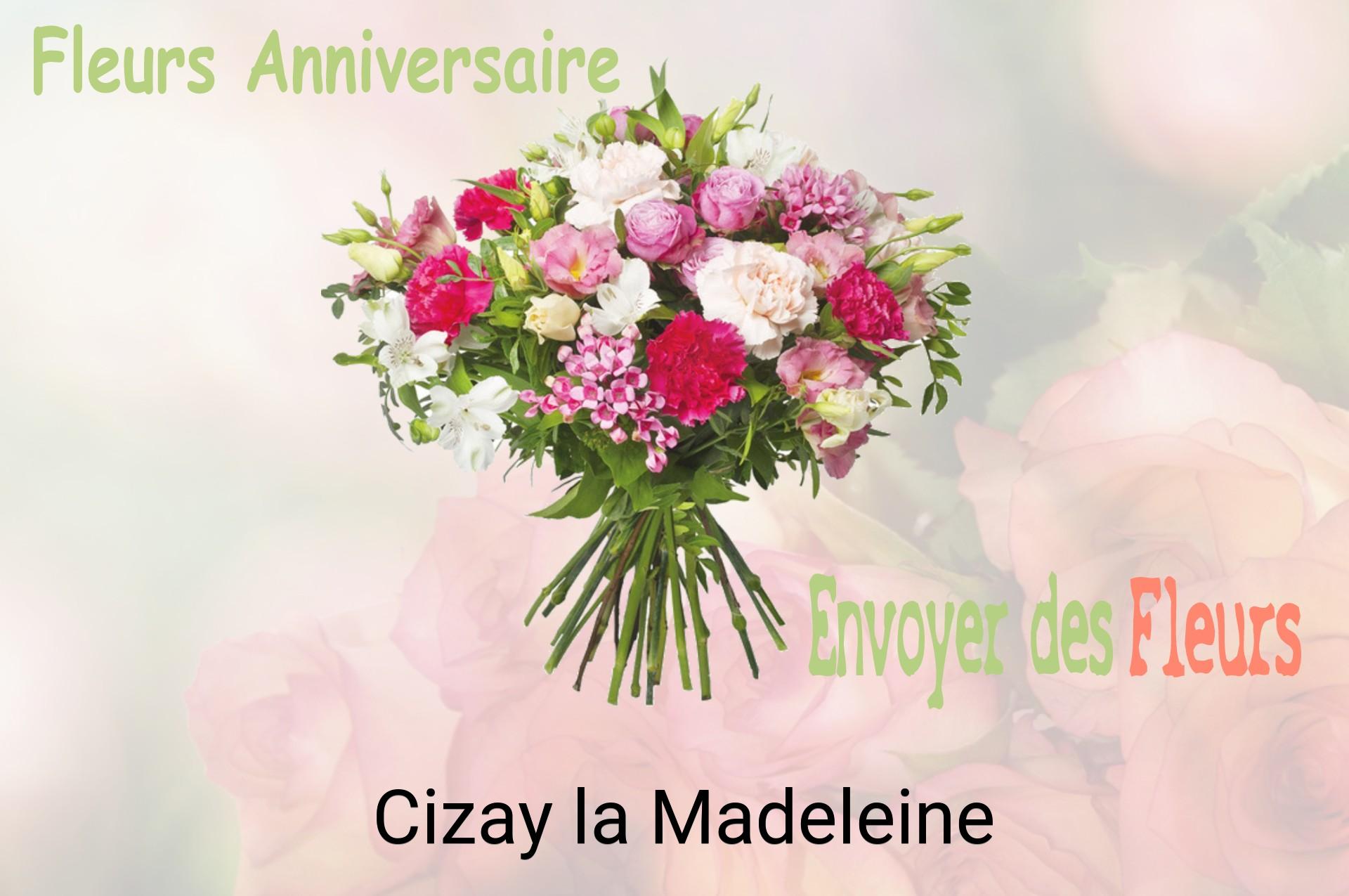 Bouquet de fleurs d’anniversaire livré à Cizay-la-Madeleine